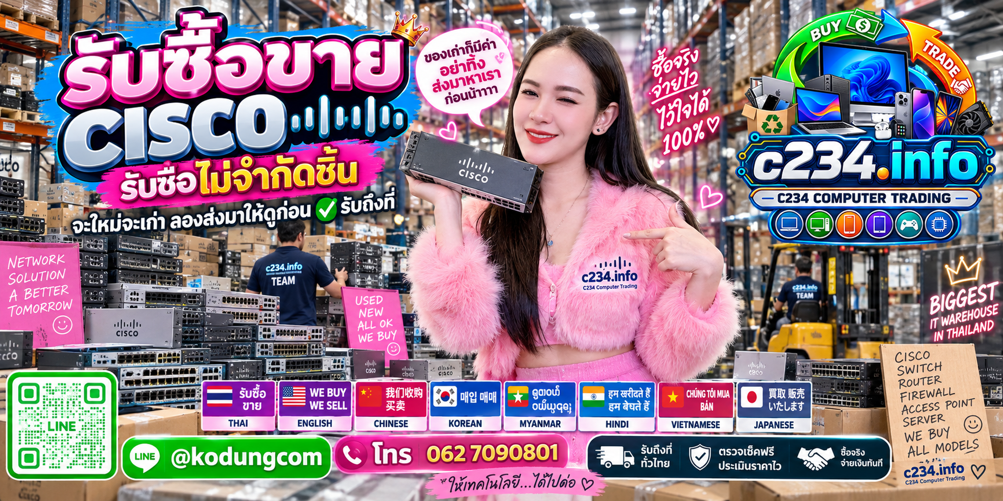 C234 Computer Trading รับซื้อ ขาย และจำหน่าย Cisco Switch Router Module และอุปกรณ์ Network