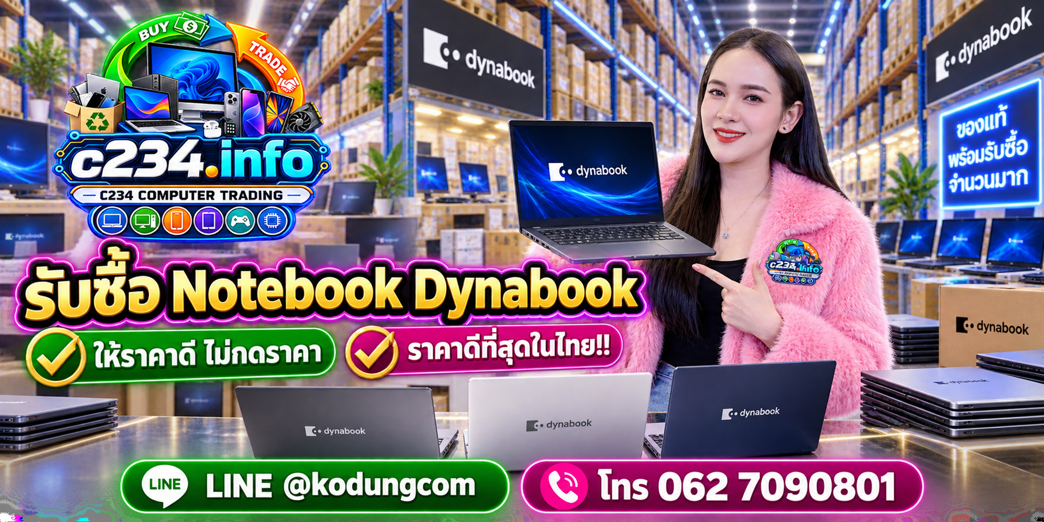 C234 Computer Trading รับซื้อจริง แต่เราก็ขายด้วย รับซื้อขายคอมพิวเตอร์มือสองและอุปกรณ์ไอที