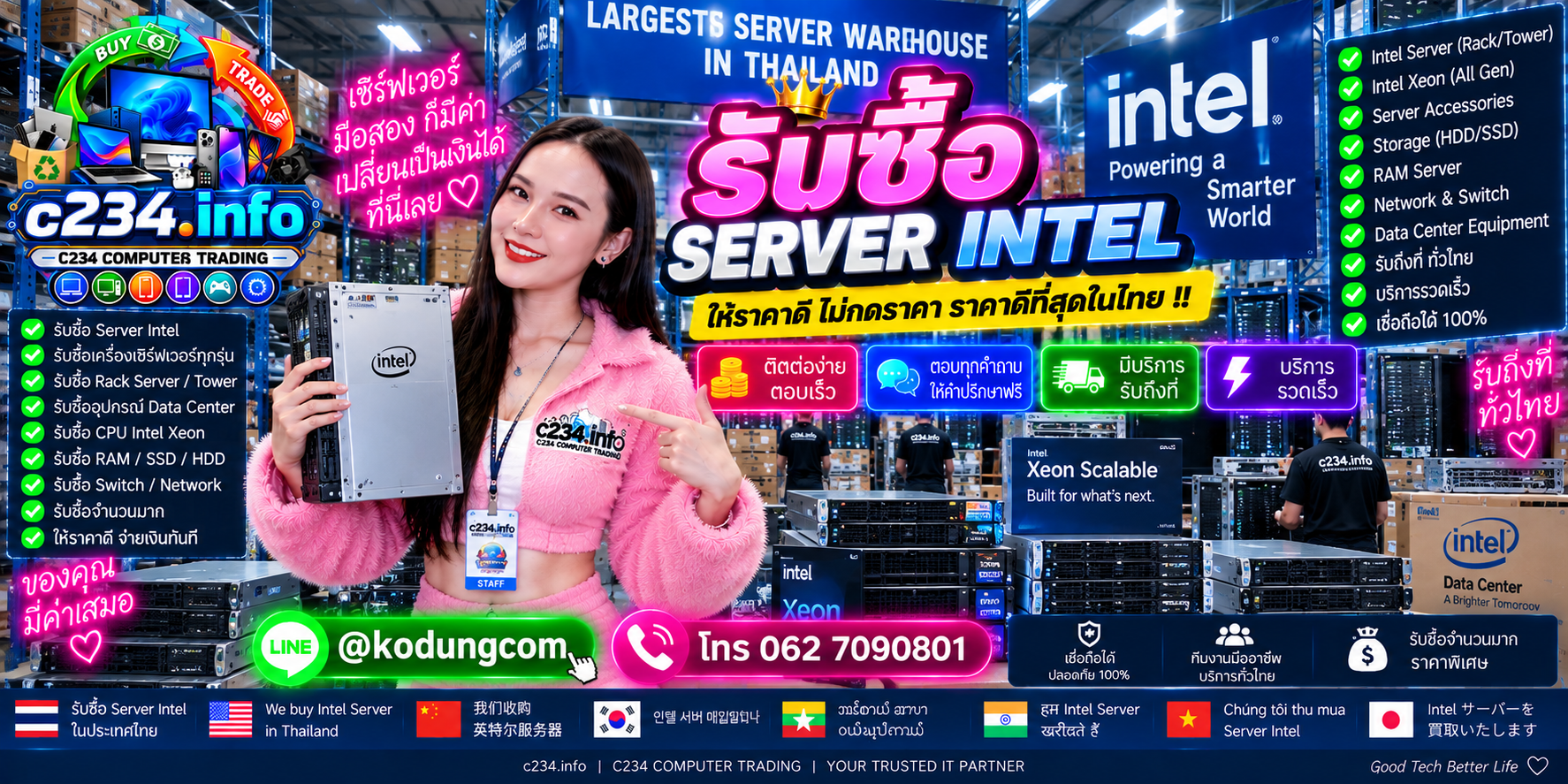 4 วิธีเตรียมสินค้าเซิร์ฟเวอร์และอุปกรณ์คอมพิวเตอร์มือสองก่อนขายกับ C234 Computer Trading