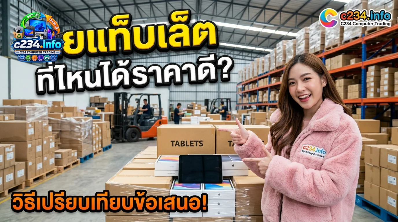 ขาย แท็บเล็ต ที่ไหนให้ราคาดี? วิธีเปรียบเทียบข้อเสนอและการเตรียมเครื่องให้พร้อม