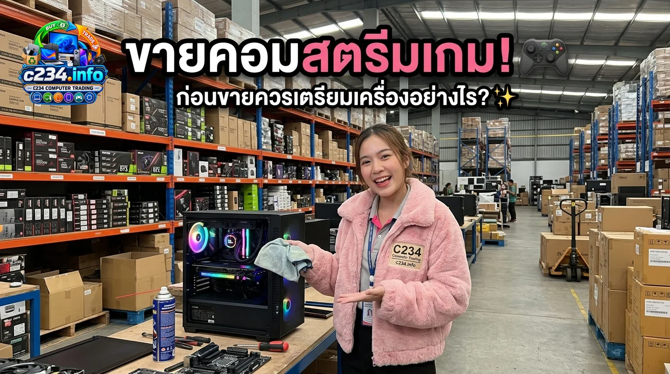 ขาย คอมสตรีมเกม ให้ปลอดภัยและได้ราคา: คู่มือเตรียมเครื่องฉบับครบวงจรสำหรับผู้ขาย